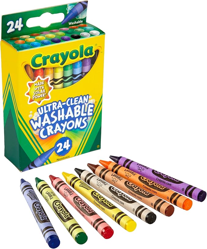 Crayola Ultra Clean Washable Crayons 24 Pcs