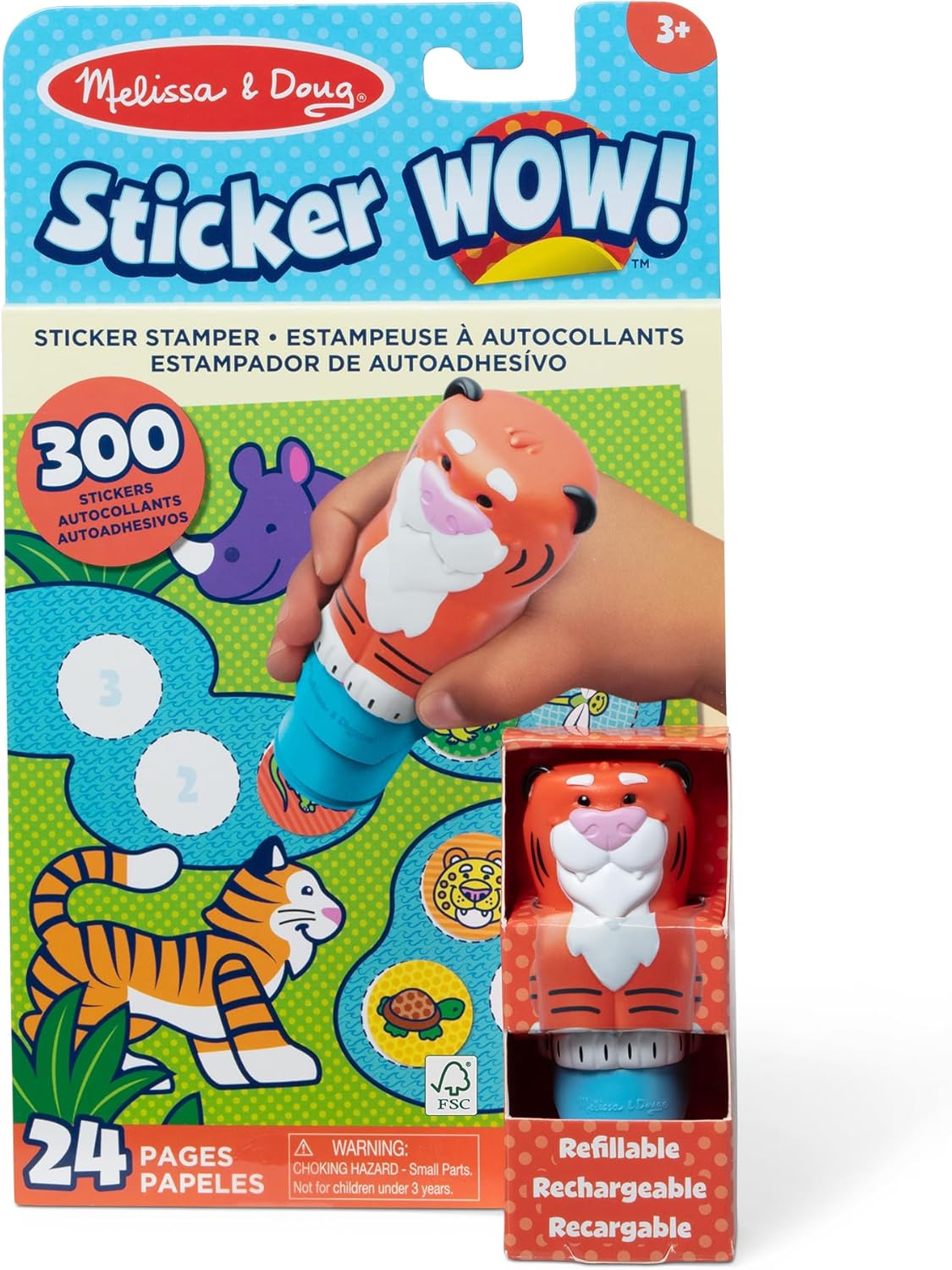 Melissa & Doug Sticker WOW! Tiger Bundle