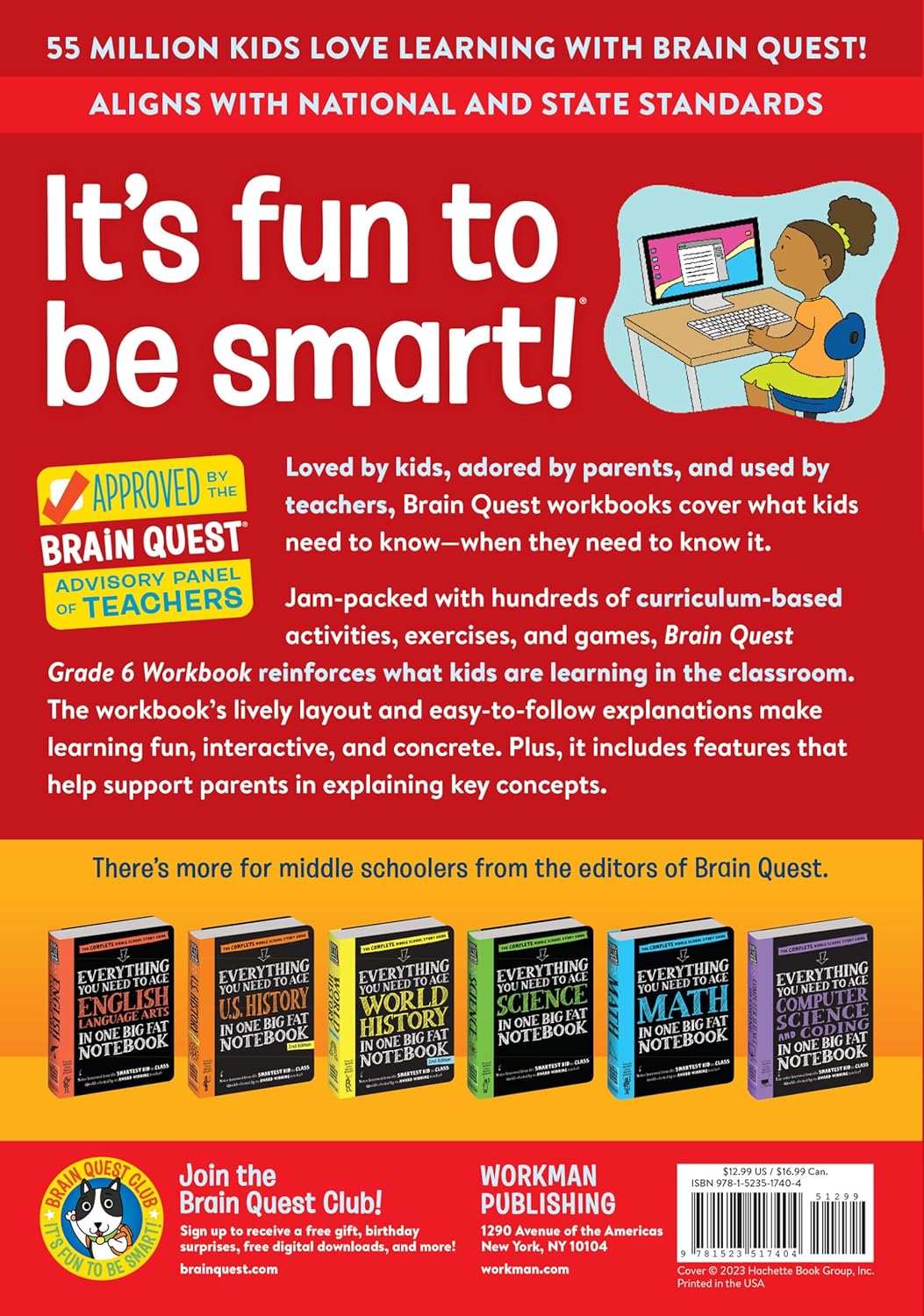Brain Quest Workbook: 6Th Grade (Revised Edition)