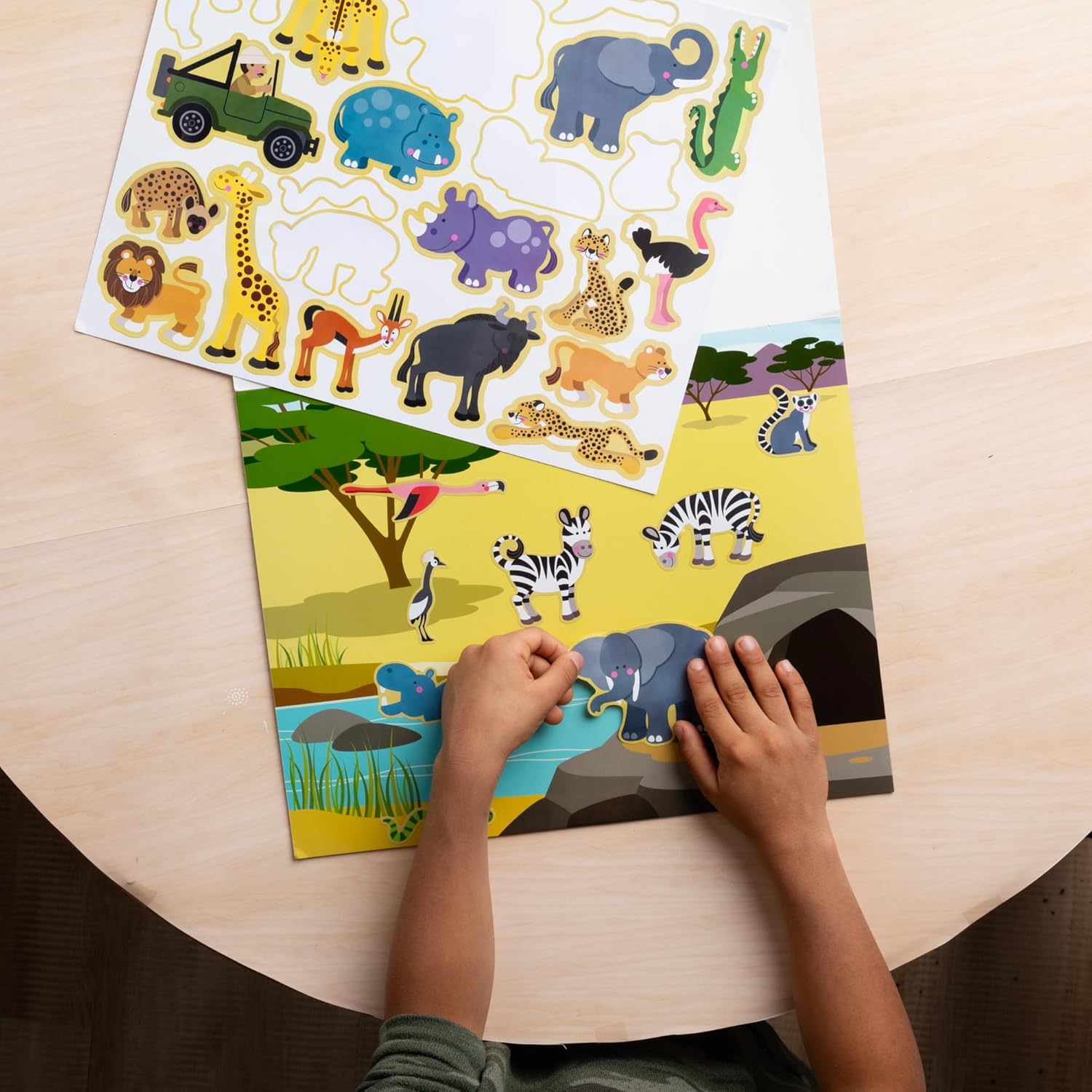 MELISSA & DOUG Reusable Sticker Pad Habitats