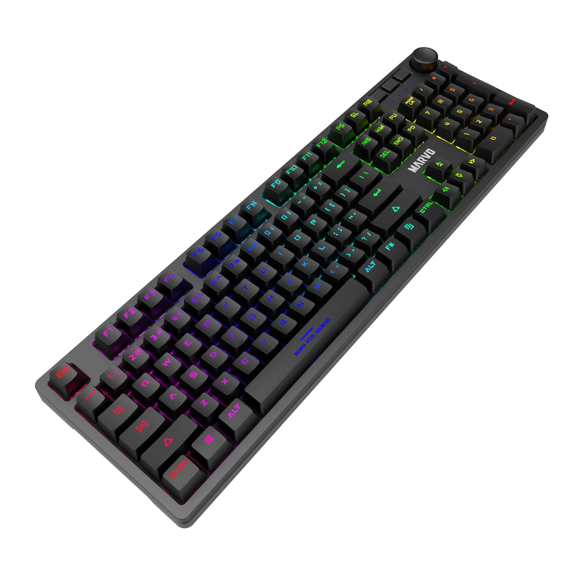 MARVO KG954 EN-B wired mechnical keyboard with Detachable US
