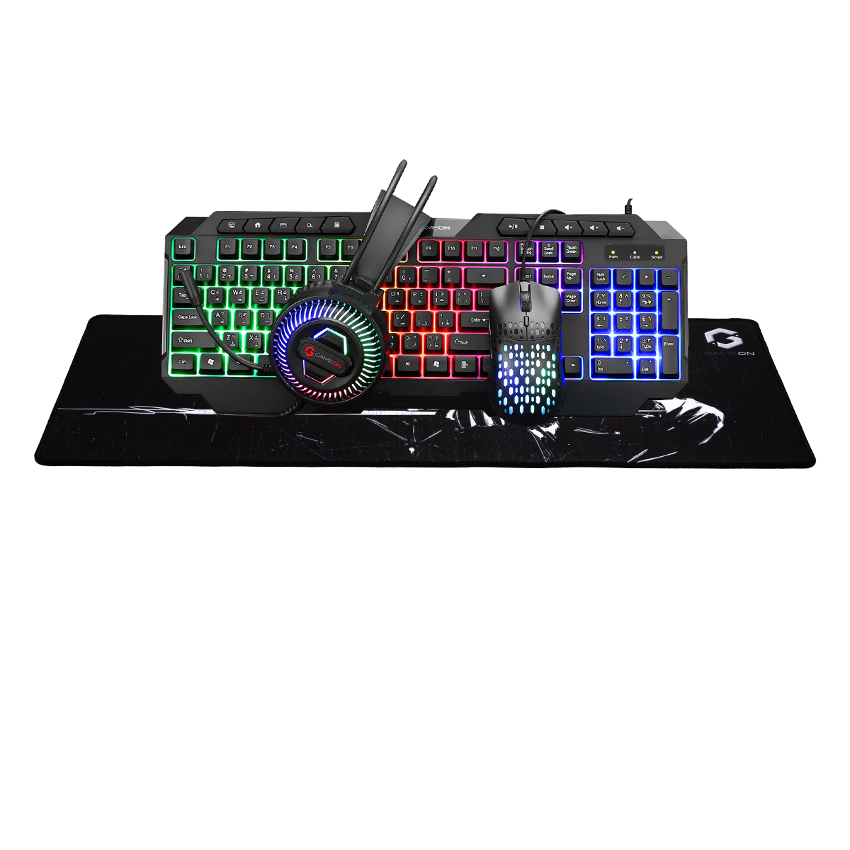 جيمن أون سايفر إكس إل مجموعة ألعاب شاملة (لوحة مفاتيح، سماعة رأس، فأرة ولوحة ماوس)