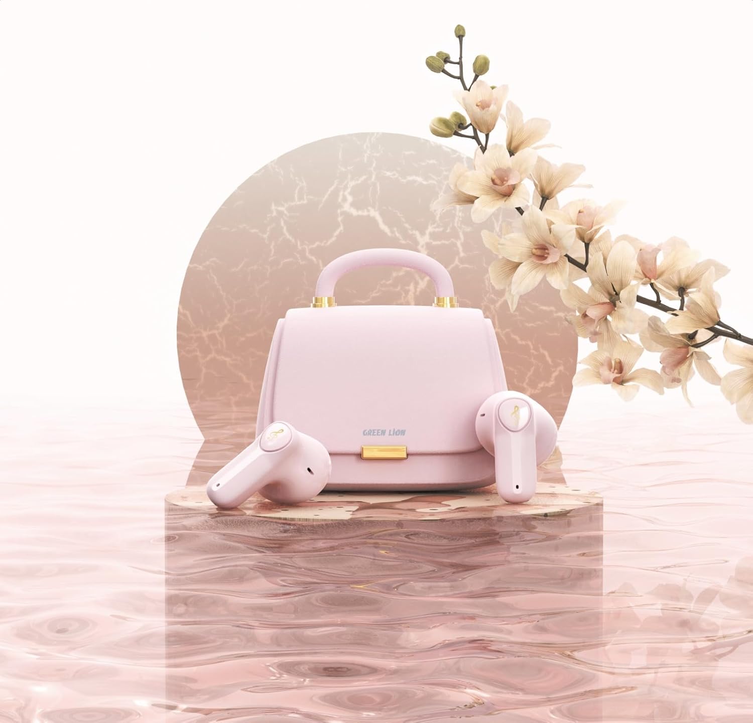 Green Lion Queen's True wireless Earbuds Light Pink