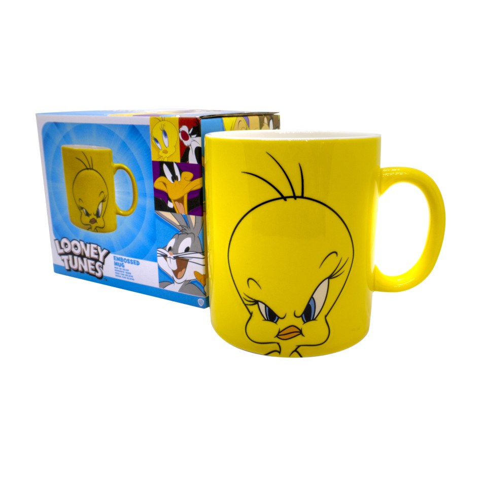 Mug Standard Embossed Boxed 400Ml Looney Tunes Tweety