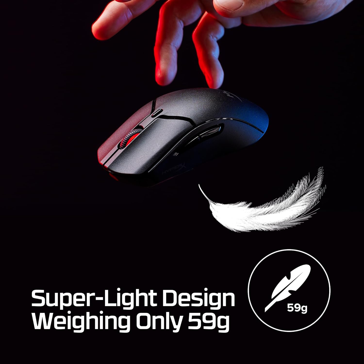 HyperX Pulse Fire Haste 2 Mini WL BK Gm Ms