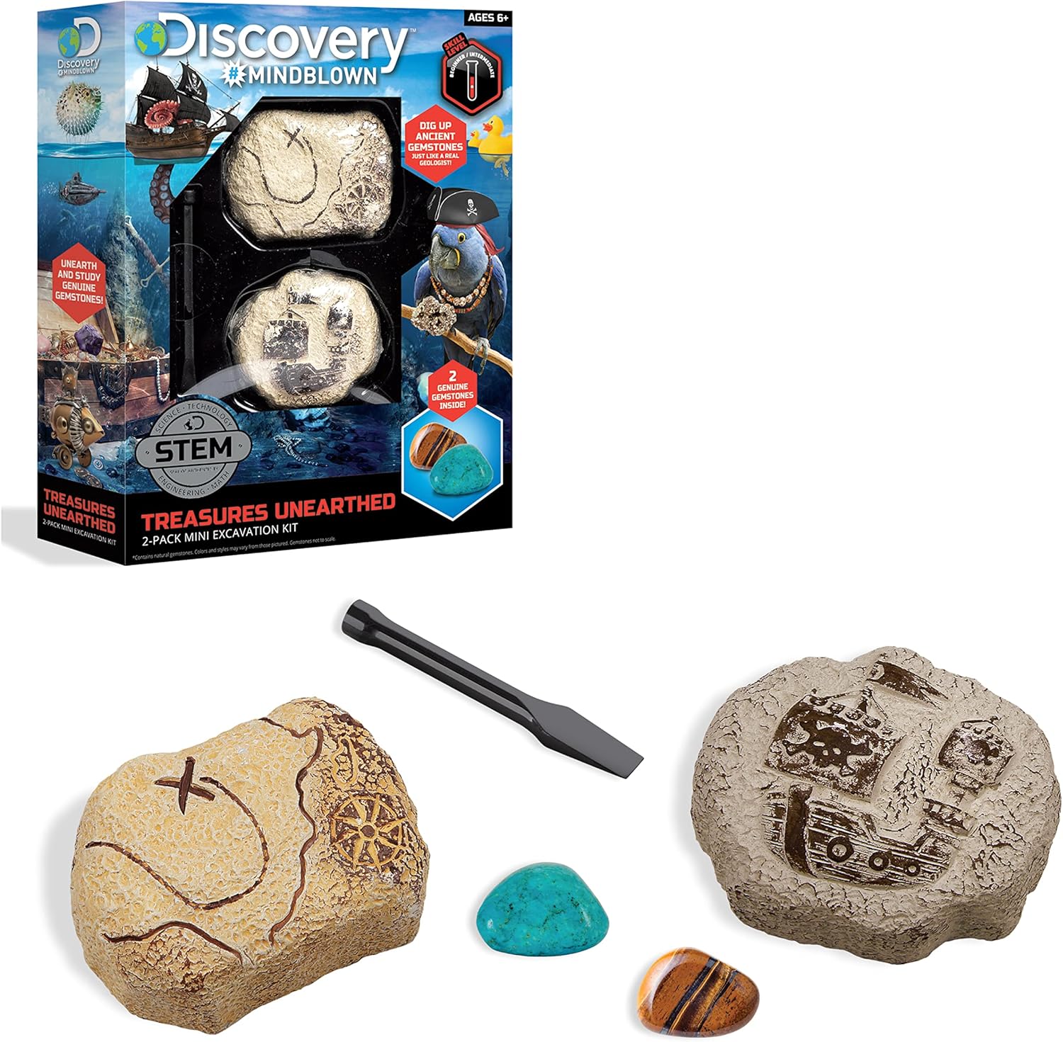 Discovery - Toy Excavation Kit Mini Treasure 2Pc