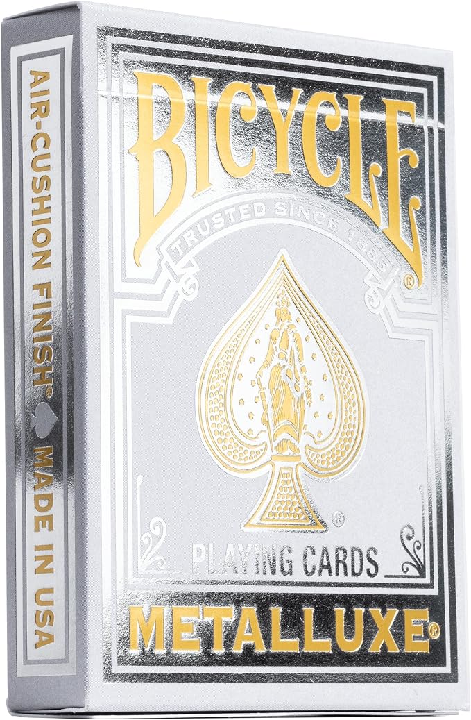 Playing Cards: Bicycle - Metalluxe Silver