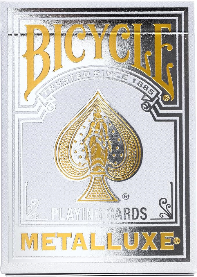Playing Cards: Bicycle - Metalluxe Silver