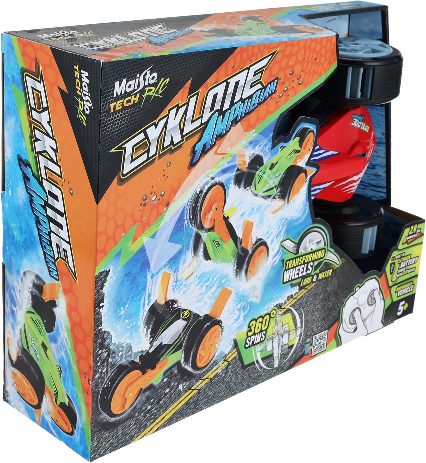 Maisto 2.4GHz Cykone Amphibian Remote Control Car