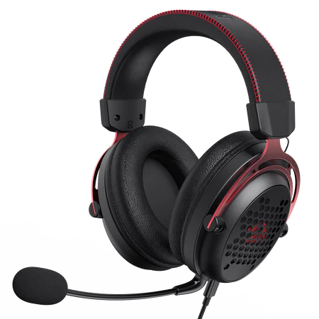 Redragon H386 Diomedes Wired Gaming Headset - 7.1 Surround Sound - 53MM Drivers - Detachable Microphone - Multi Platforms Headphone - USB/AUX 3.5mm Compatible with PC, PS4/3 & Xbox One/Series X, NS