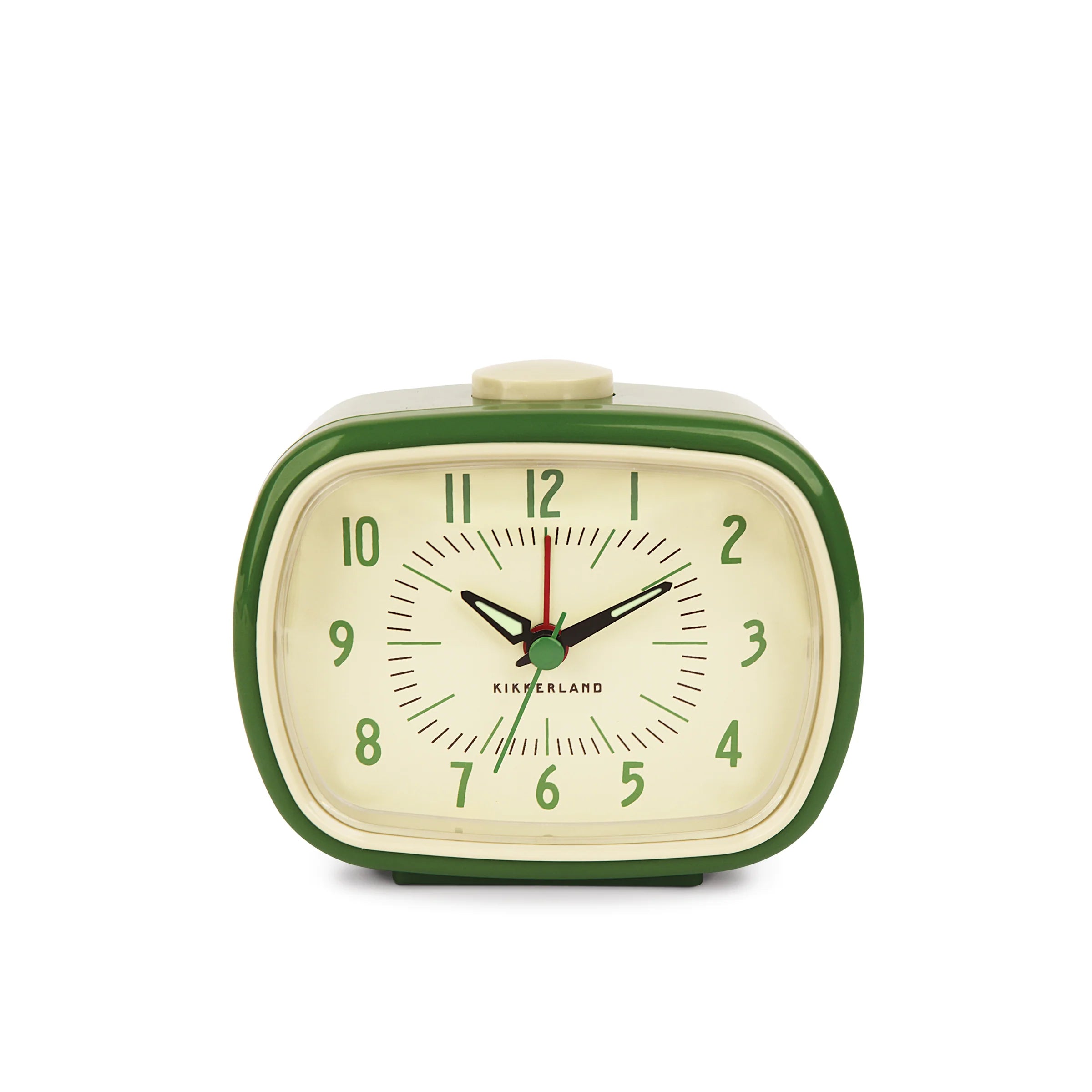 Kikkerland Retro Alarm Clock Green