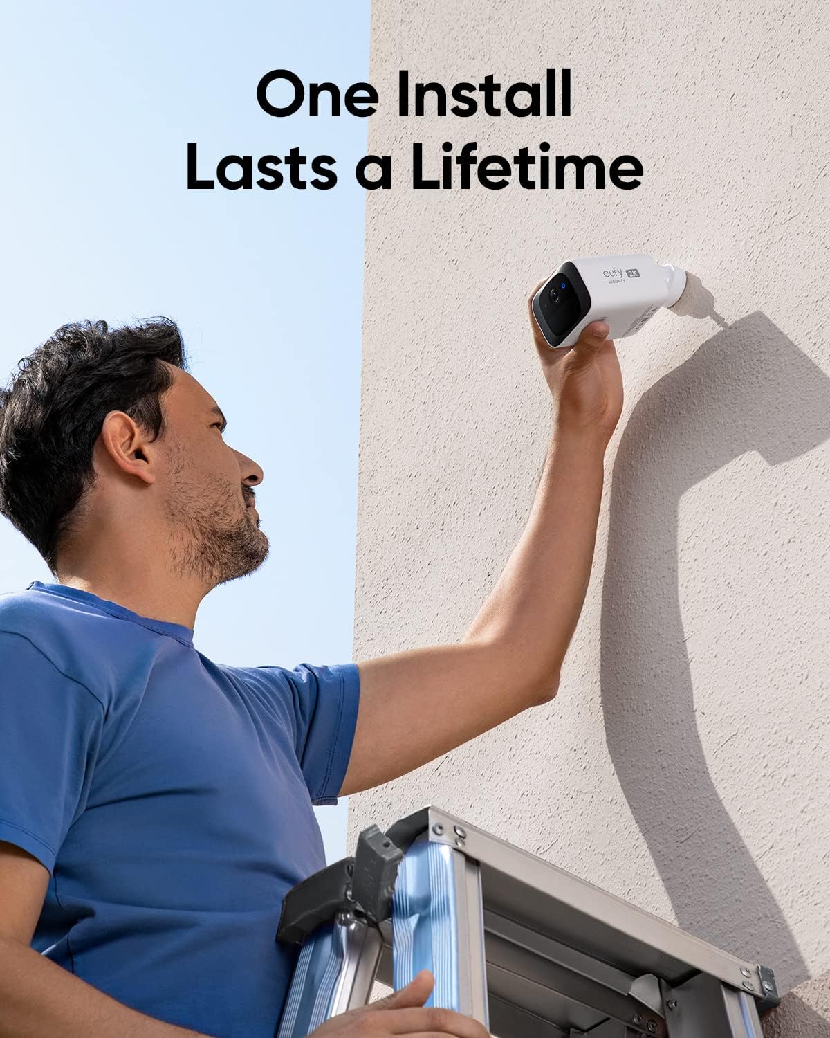 كاميرا eufy S220 Solar SoloCam - إصدار B2C، أبيض، متوافقة مع الاتحاد الأوروبي وإسبانيا وفرنسا