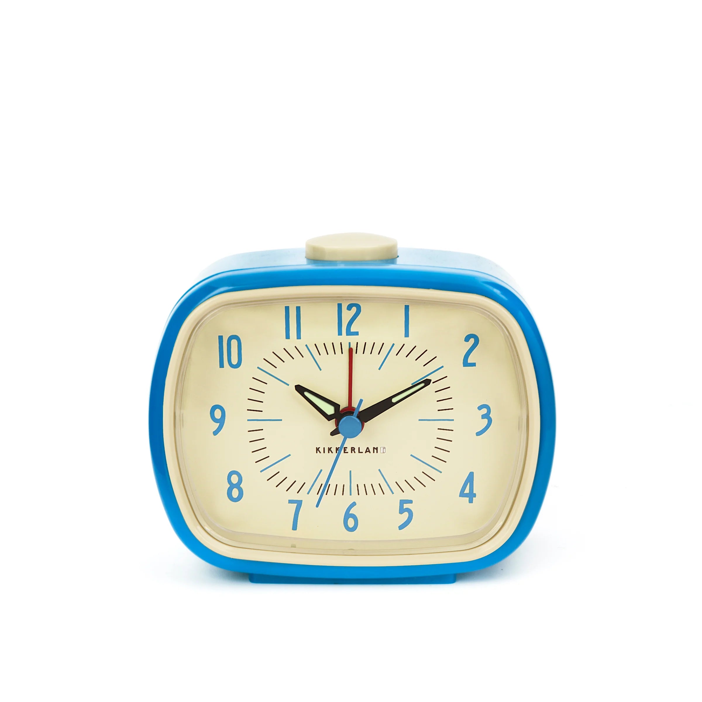 Kikkerland Retro Alarm Clock Blue
