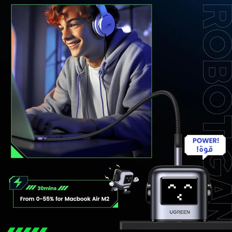 UGREEN Nexode RG 65W 3-Port GaN Fast Charger UK