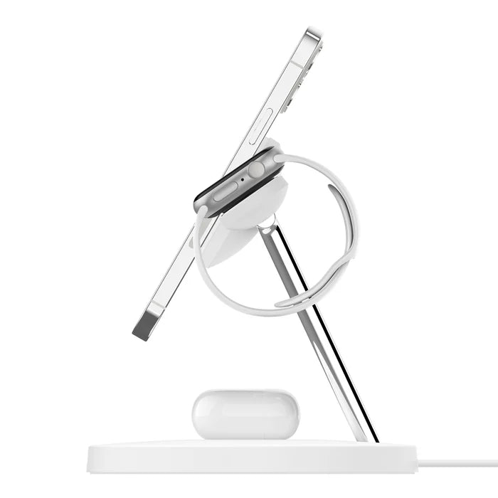 BELKIN BOOSTCHARGE PRO 3IN1 W.CHARGER OFFCL MAGSAFE 15W WHT