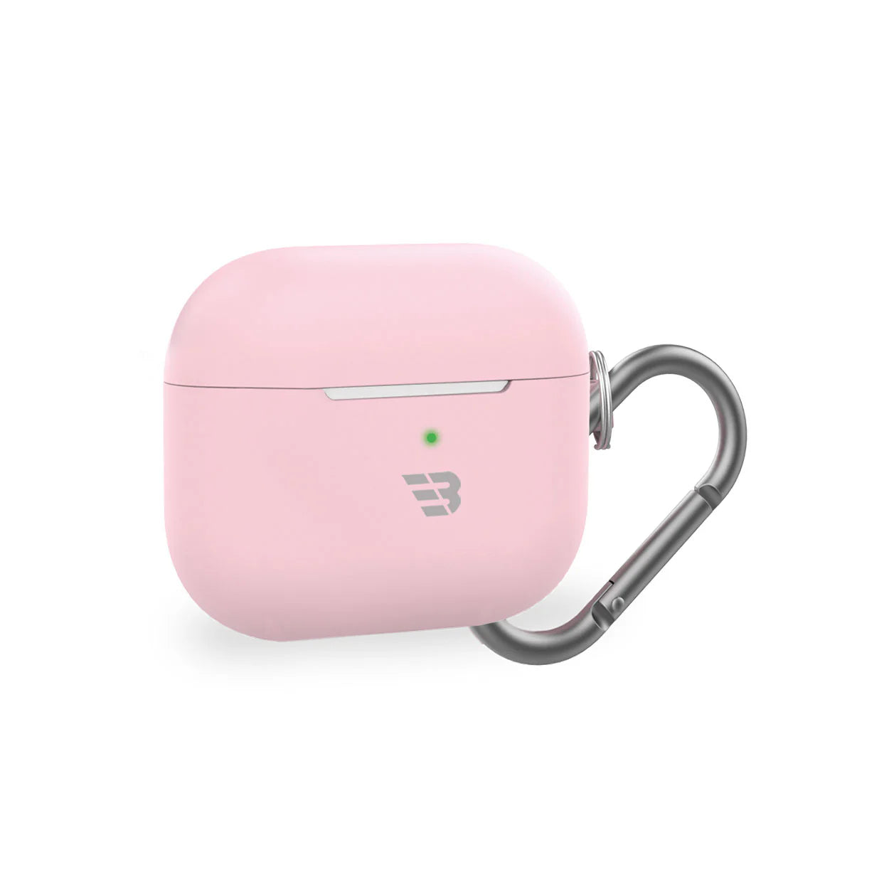 Baykron PT-P148 Airpod pro 3 Silicone Case W/Carabiner Pink