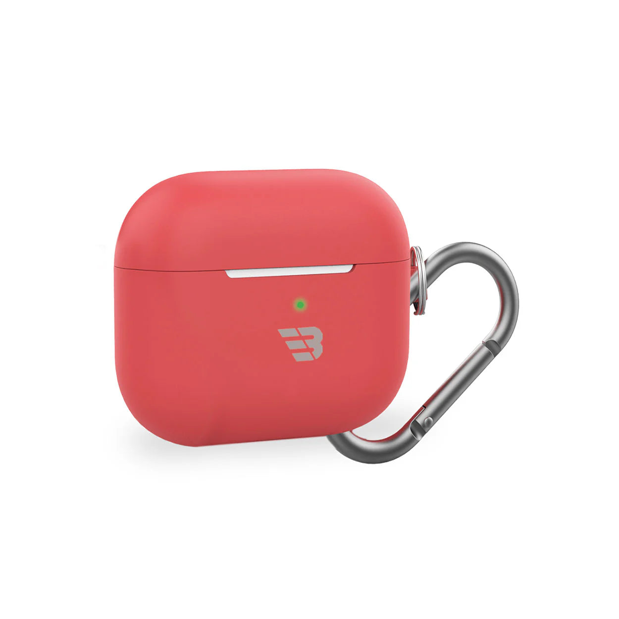 Baykron PT-P148 Airpod pro 3 Silicone Case W/Carabiner RED