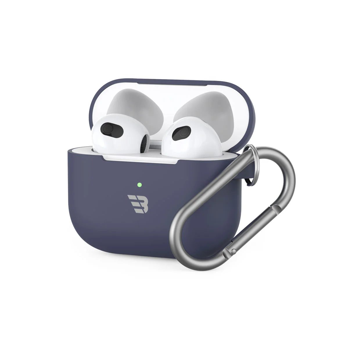 Baykron Airpod pro 3 Silicone W/Carabiner Midnight Blue