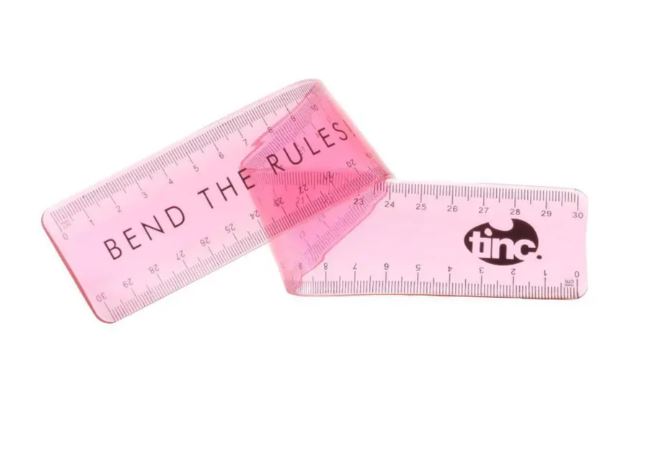 Tinc Bendy 30cm Ruler - Pink.