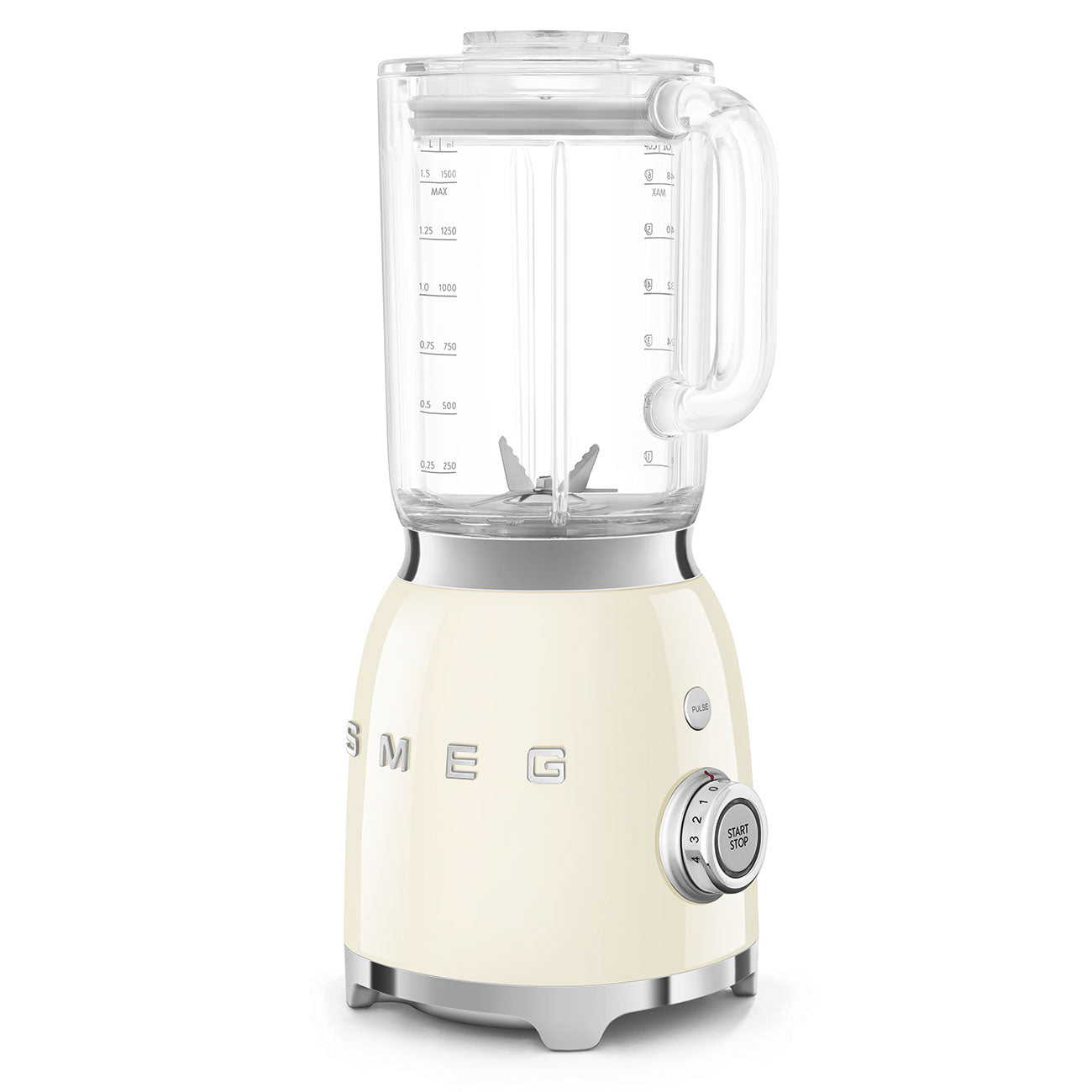 Smeg 50’s Retro Style Aesthetic Blender (800 W Motor,3 Functions, 4 Speeds), Cream