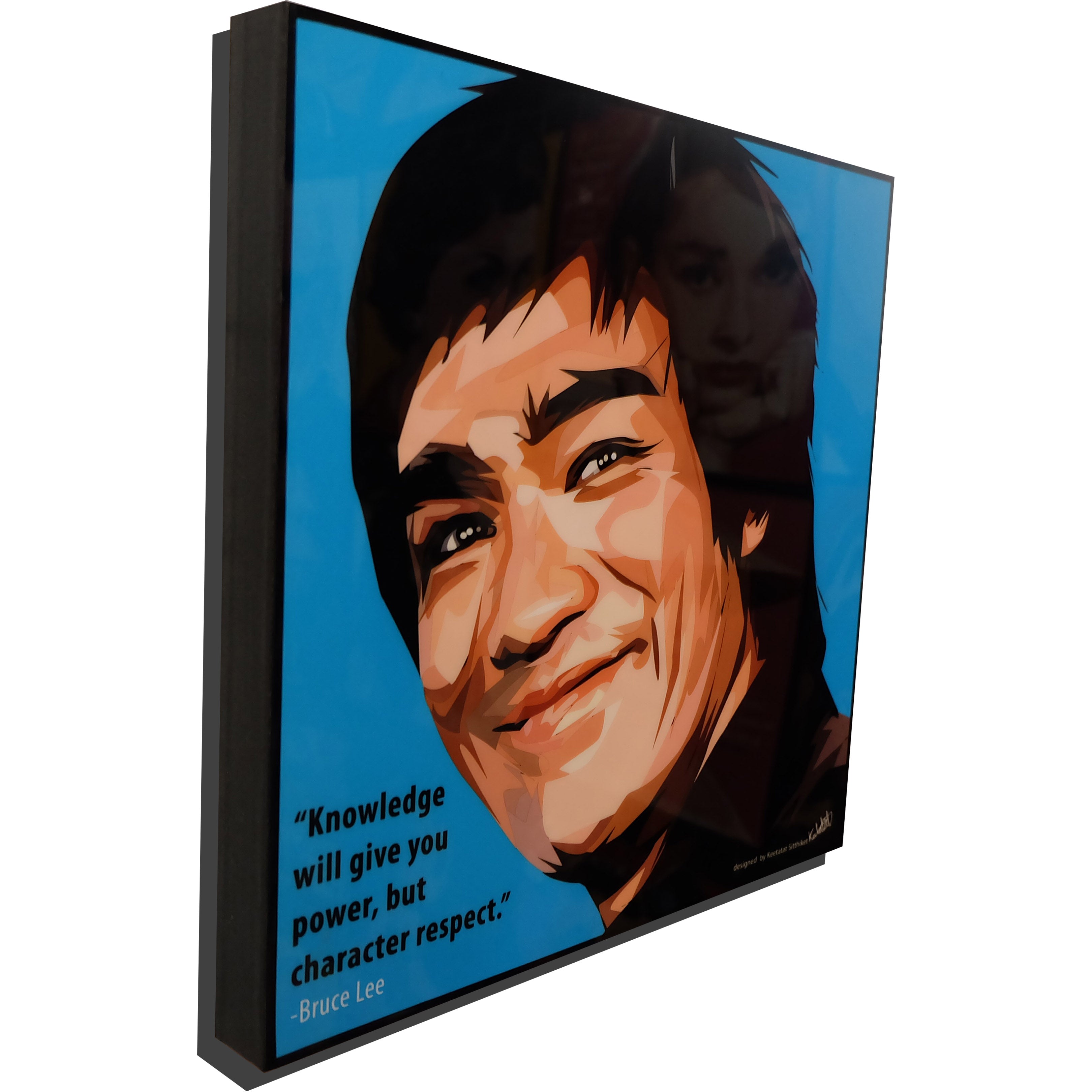 Bruce Lee Pop Art Poster “Knowledge will give you”