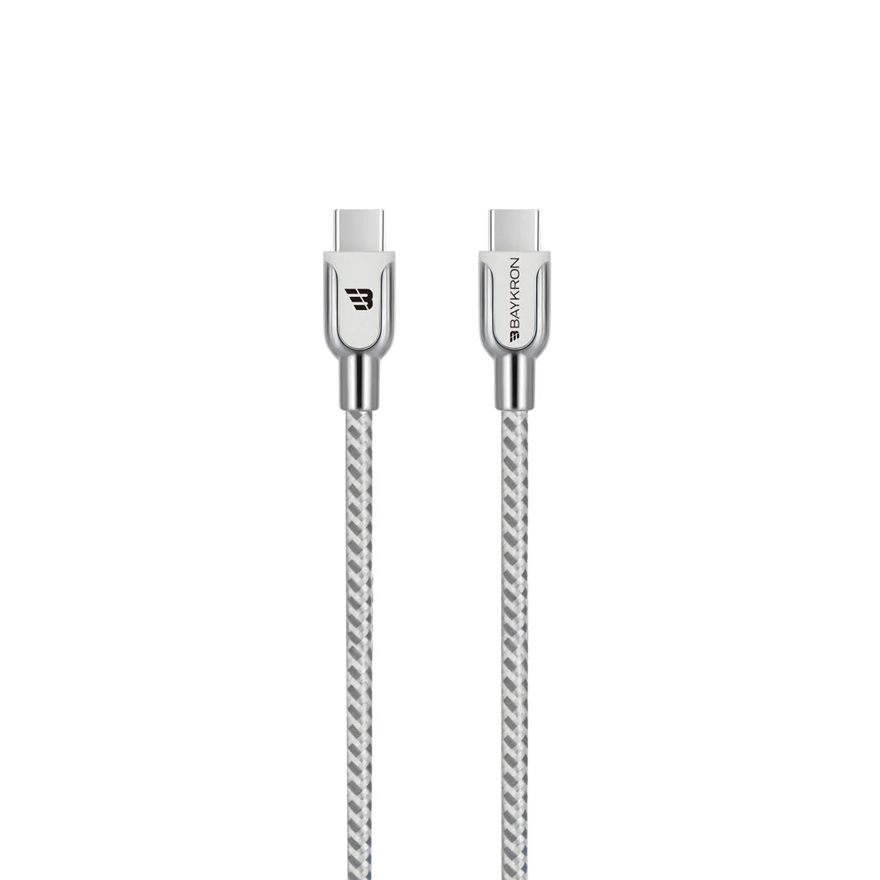Baykron Braided USB-C to USB-C Cable; Charge and sync;