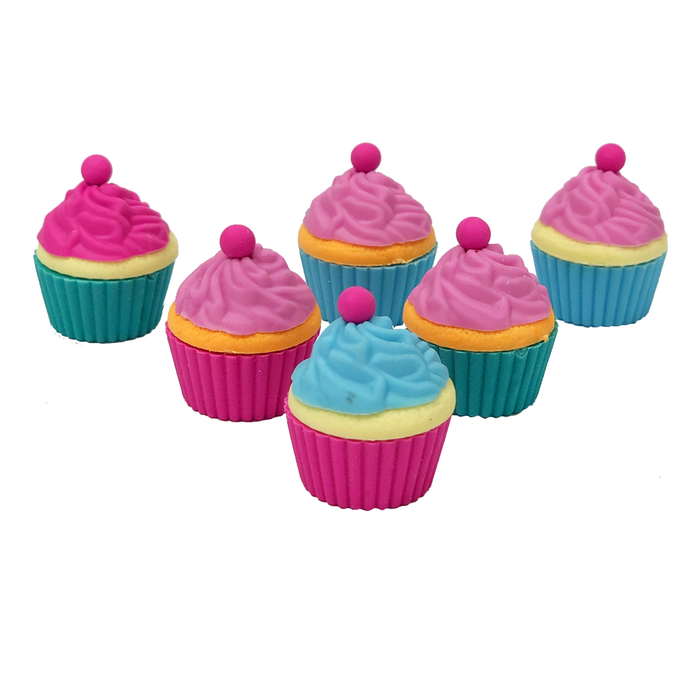 Tinc Set of 6 cupcake erasers