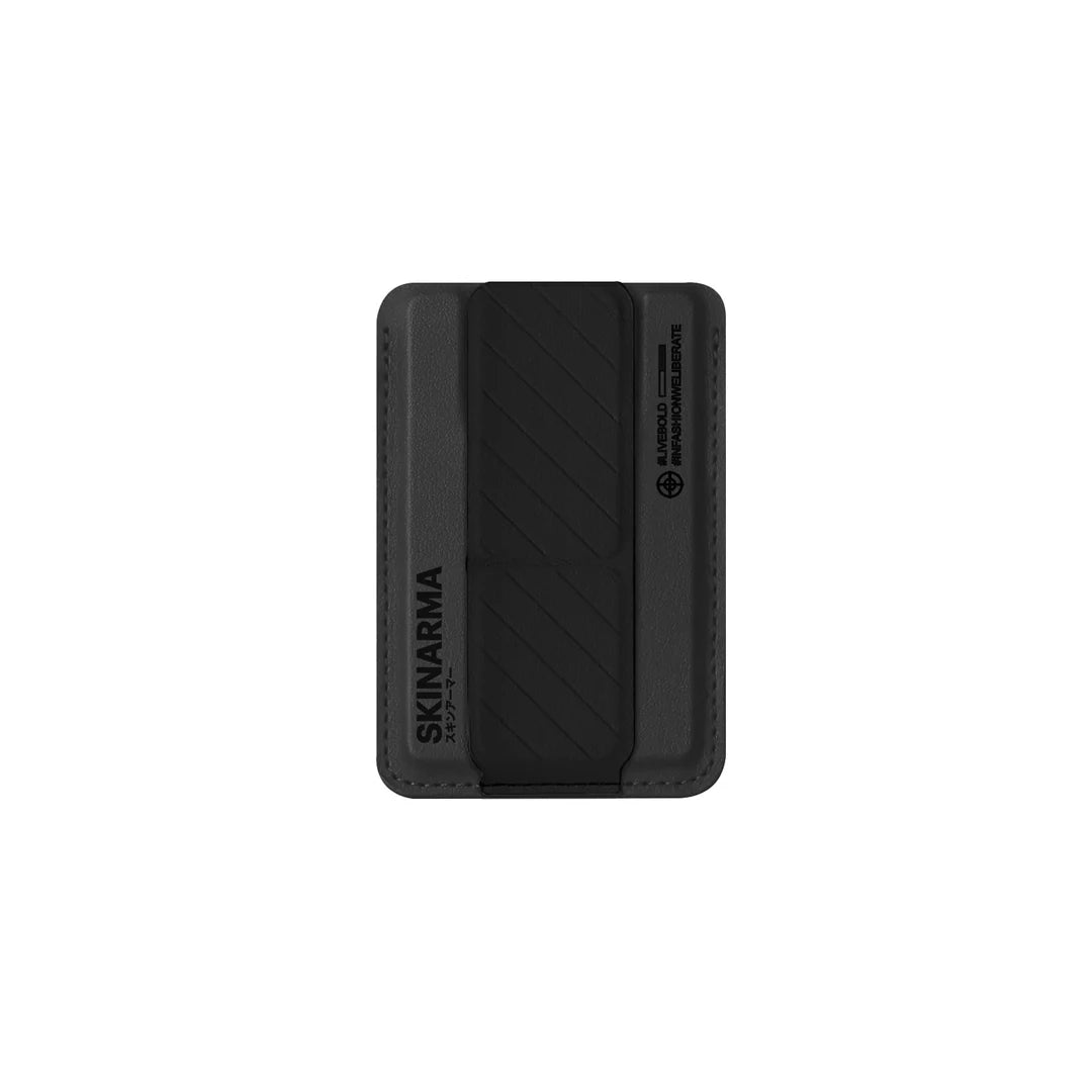 SKINARMA MAG-CHARGE CARD HOLDER WITH GRIP STAND KADO MIDNIGHT