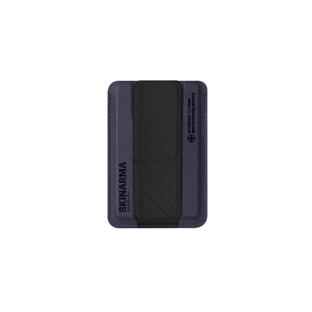 SKINARMA MAG-CHARGE CARD HOLDER WITH GRIP STAND KADO PURPLE