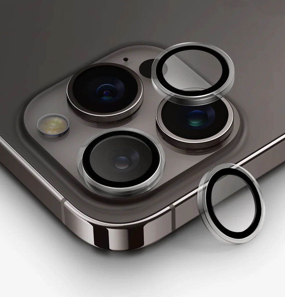 واقي عدسة الكاميرا iPhone Pro 2023 بحجم 6.1 - شفاف كريستالي من Uniq Optix