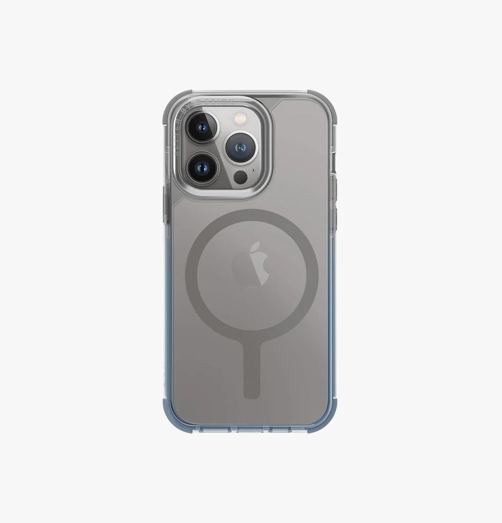 UNIQ HYBRID IPHONE 15 PRO MAGCLICK CHARGING COMBAT DUO AF STONE DUSTY BLUE/GREY