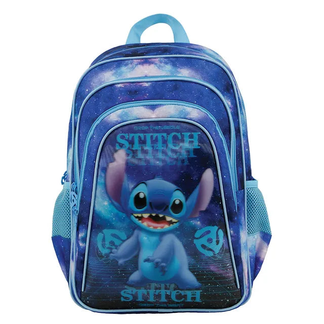 Stitch  16" Backpack, 3 Compartments  & 2 SP 7517Dtt