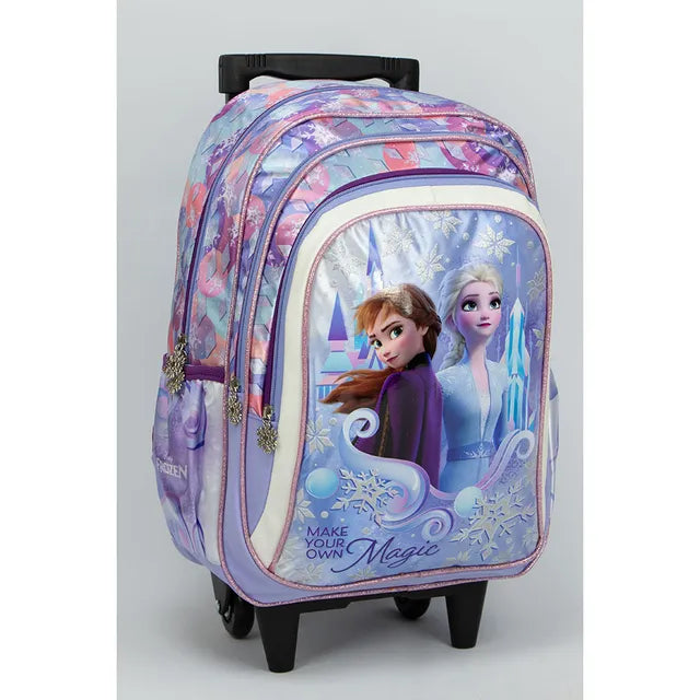 Frozen 16" Trolley Backpack ,3 Compartments & 2 Side Pockets