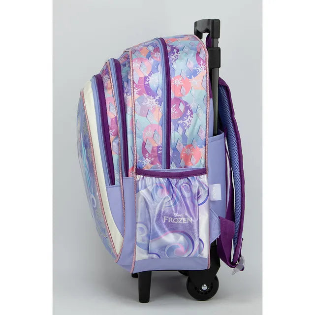 Frozen 16" Trolley Backpack ,3 Compartments & 2 Side Pockets
