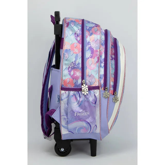 Frozen 16" Trolley Backpack ,3 Compartments & 2 Side Pockets