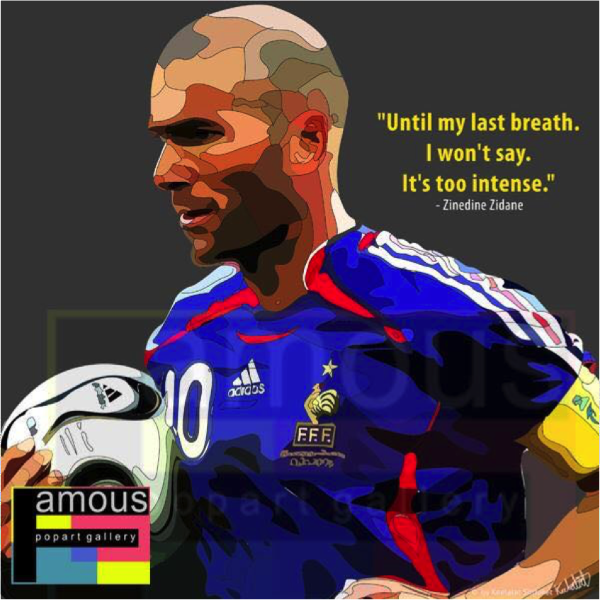 ZINEDINE ZIDANE FRANCE 25X25