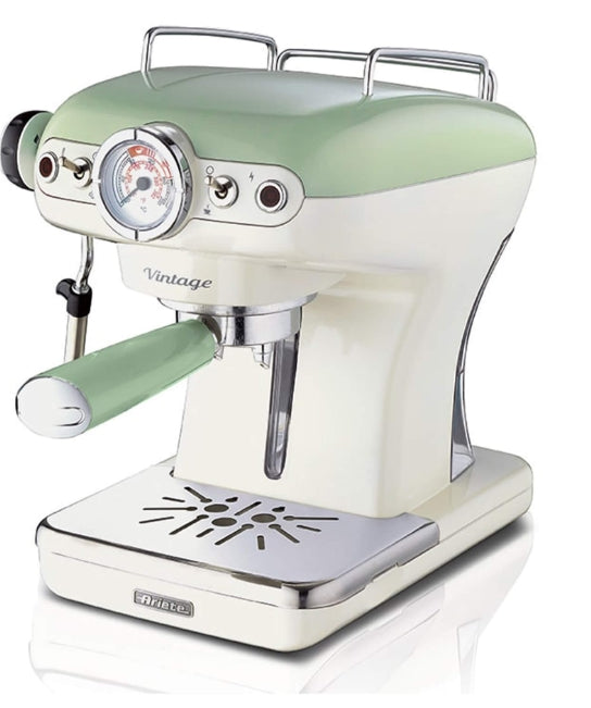 Ariete 1389A Vintage Espresso Coffe Maker Green/Cream