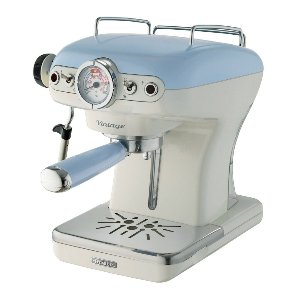 Ariete 1389A Vintage Espresso Coffe Maker Beige/Blue