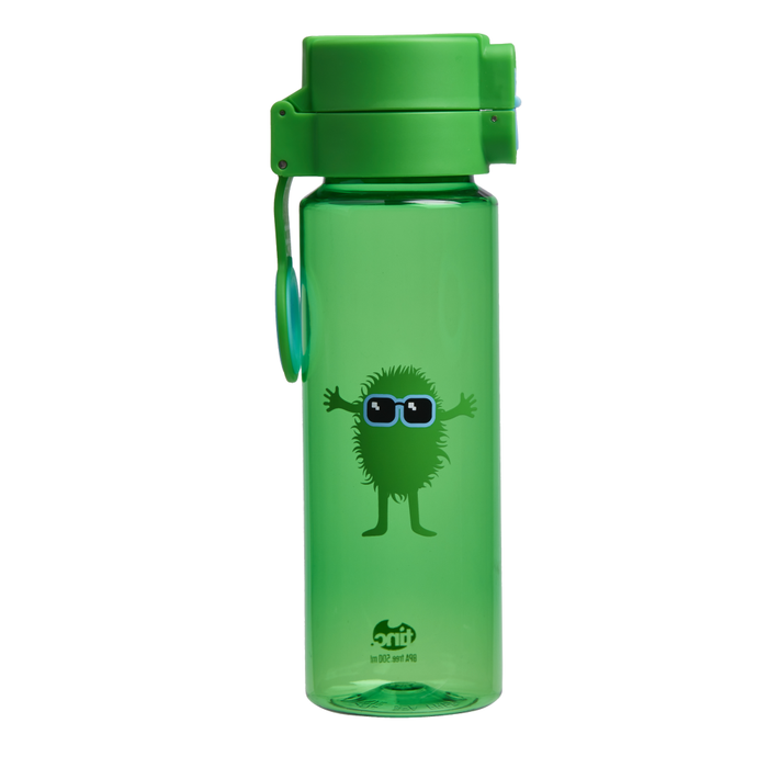 Hugga Green Flip Clip Water Bottle