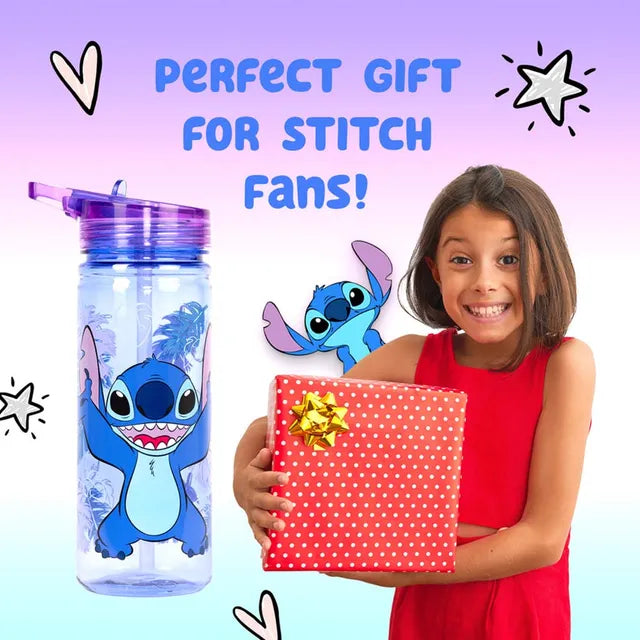 Fringoo Plastic Bottle w/ Straw- Stitch
