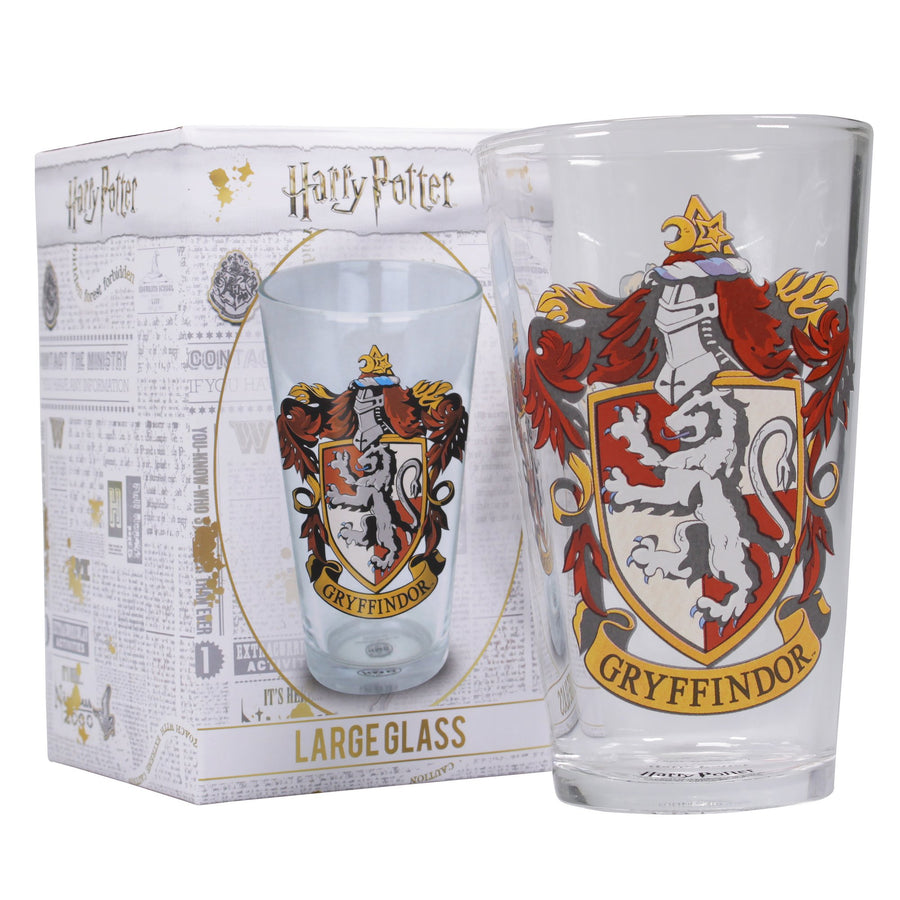 Halfmoon Bay Glass Boxed 450Ml Harry Potter Gryffindor Crest