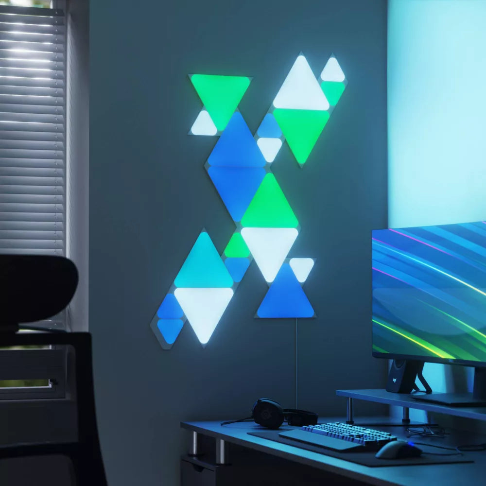 Nanoleaf Shapes Triangles توسعة (3 قطع) - أبيض