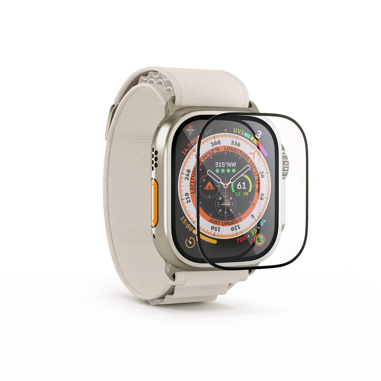 BAYKRON Tempered Glass Shield for Apple Watch Ultra™ 49mm