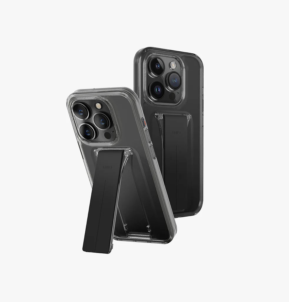 UNIQ HYBRID IPHONE PRO 2023 6.1 HELDRO MOUNT WITH STAND - Vapour Smoke