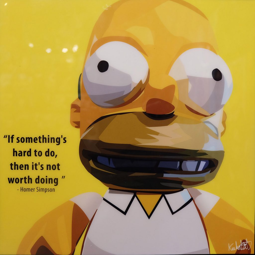 HOMER SIMPSON 25X25