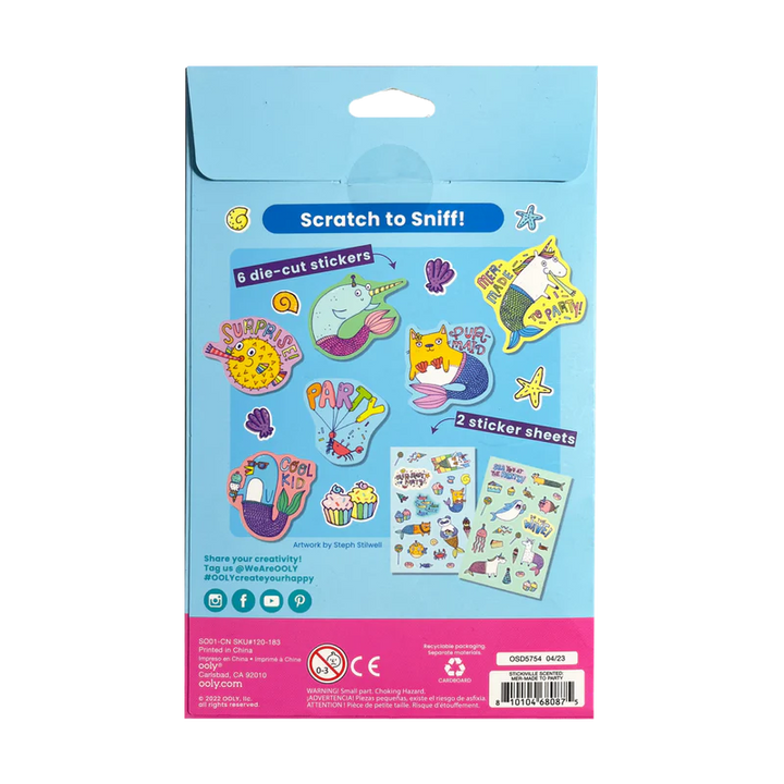 Ooly Stickiville Stickers: Mermade To Party Scented 2 Sheets