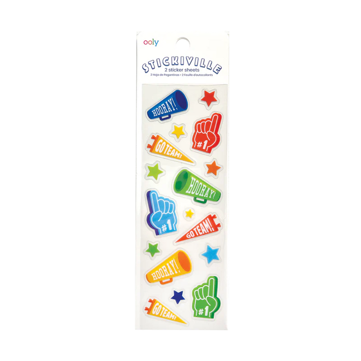 Ooly Stickiville Stickers: Go Team Skinny 2 Sheets