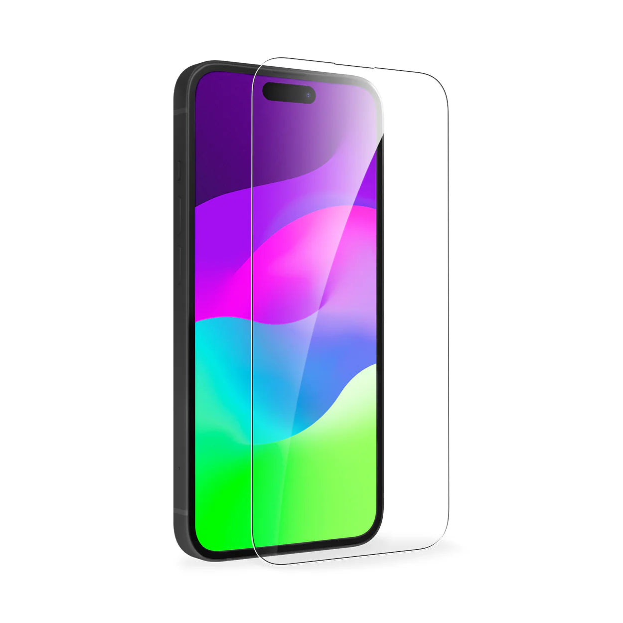 واقي شاشة بيكرون 2.5D HD شفاف مع أداة تطبيق - آيفون 15