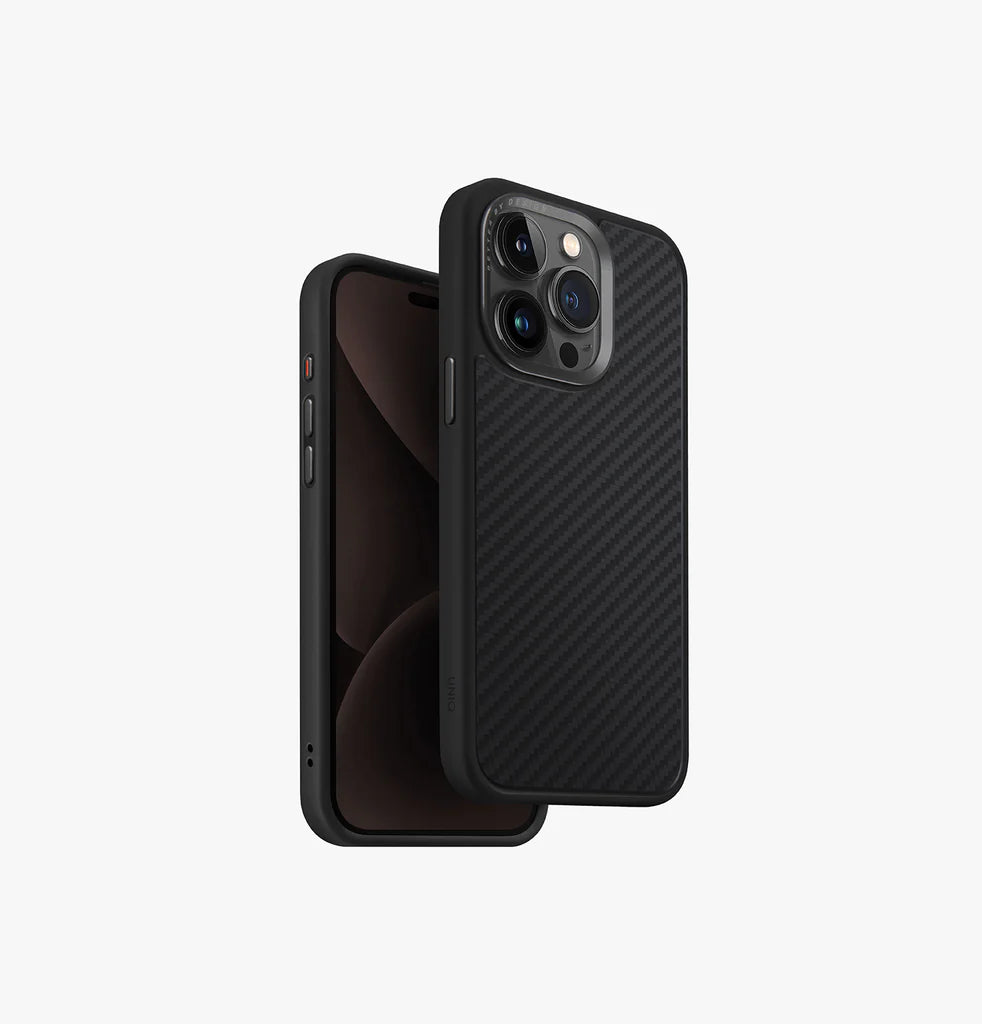 UNIQ HYBRID IPHONE PRO 2023 6.7 MAGCLICK CHARGING KEVA - CARBON BLACK