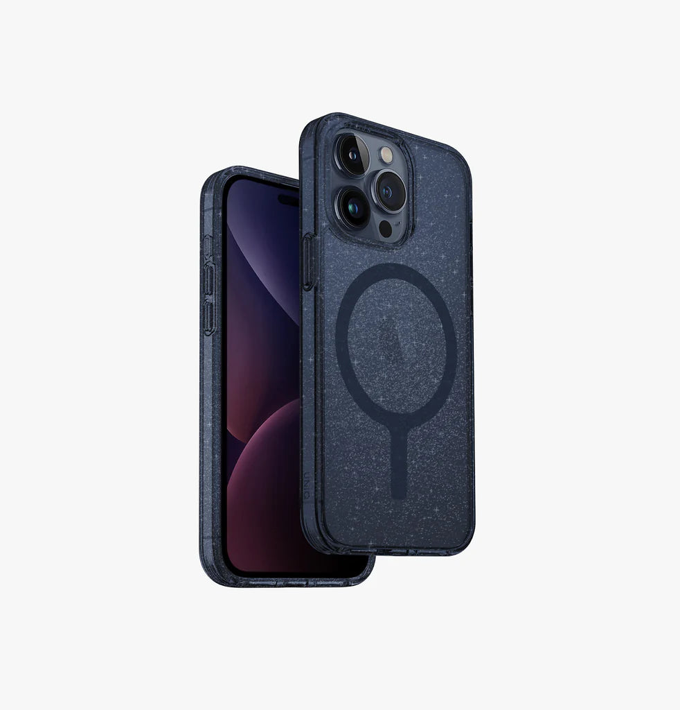 Uniq Hybrid iPhone 15 Pro Mag Click Charging Lifepro Xtreme AF Lucent Blue